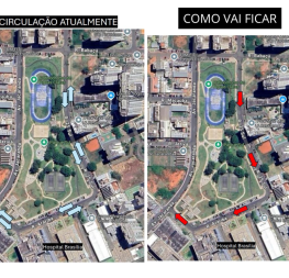 Rua 25 Sul, em Águas Claras, terá novo sentido de circulação a partir de 10 de julho